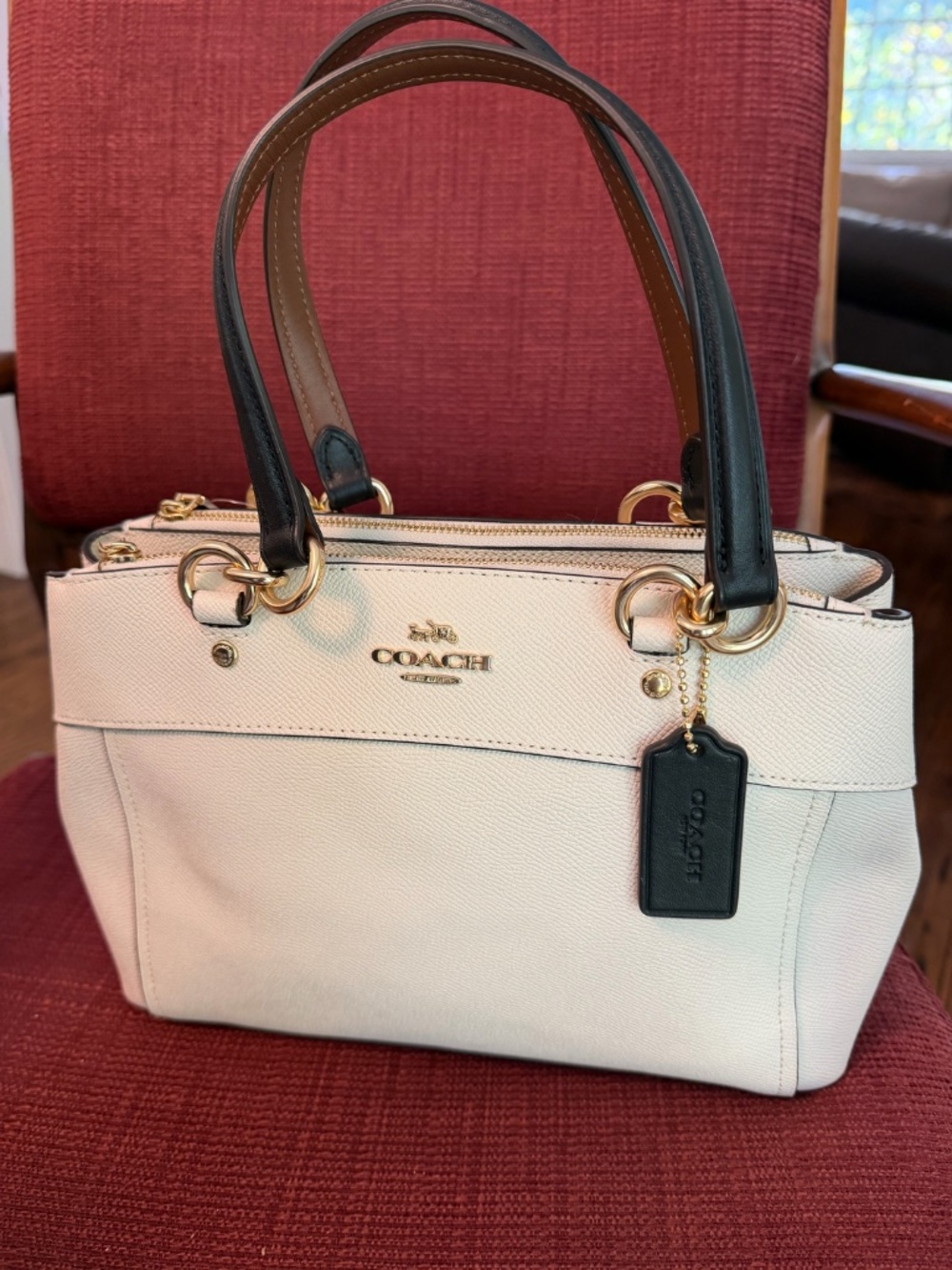 Brand New Coach Mini Brooke Satchel in Chalk Multi